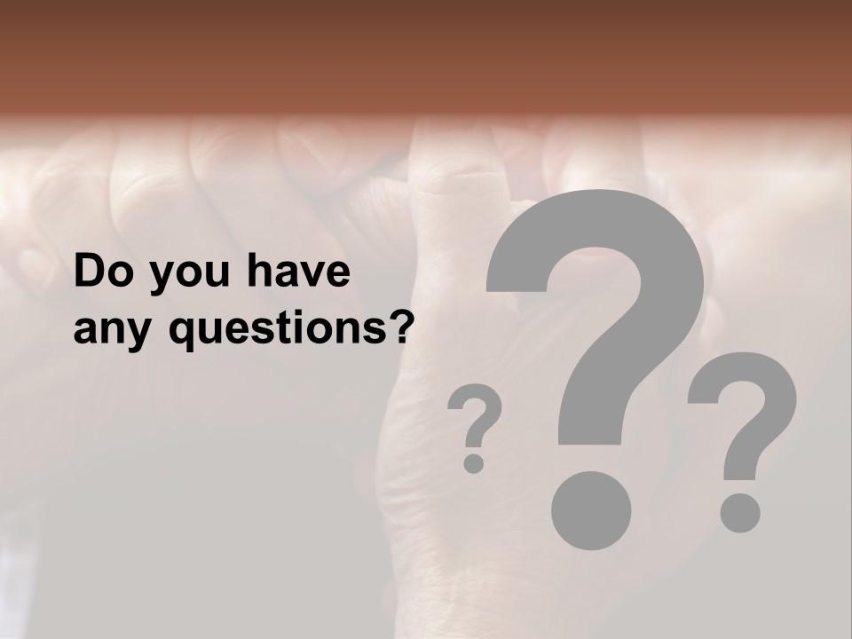 Old Help Pensioner PowerPoint Template