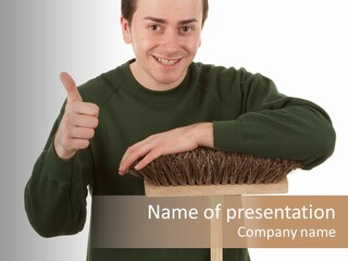 Worker Jumper  PowerPoint Template