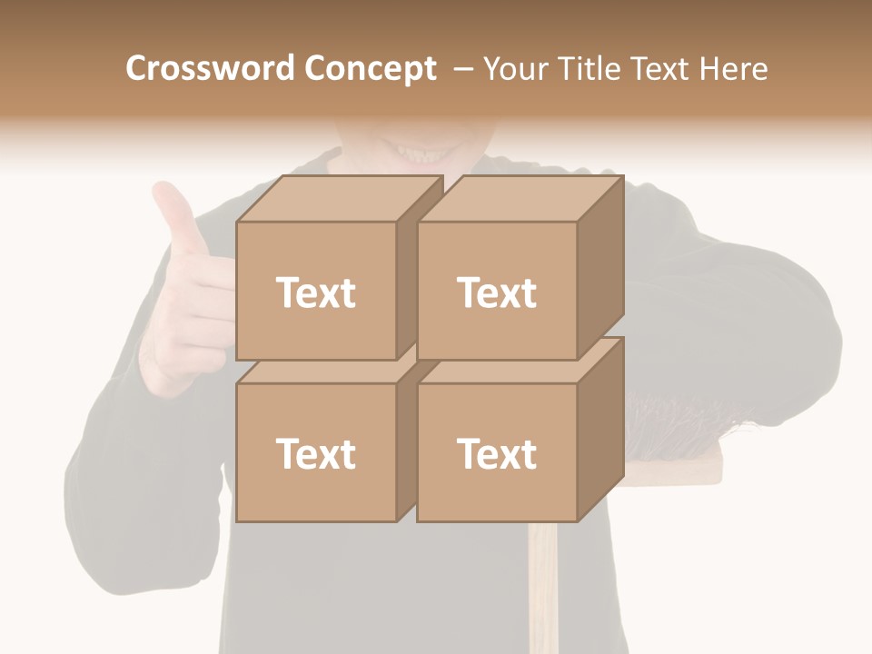 Worker Jumper  PowerPoint Template