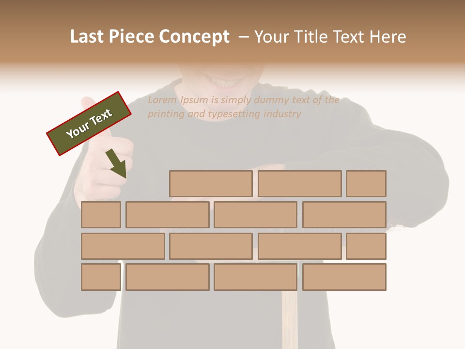 Worker Jumper  PowerPoint Template