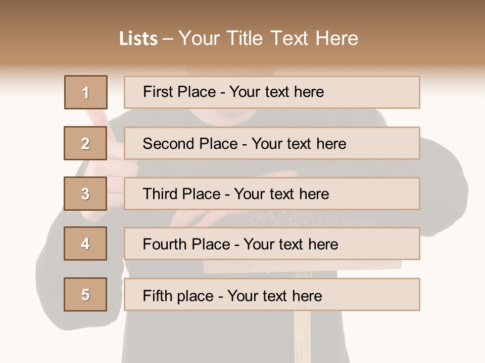 Worker Jumper  PowerPoint Template