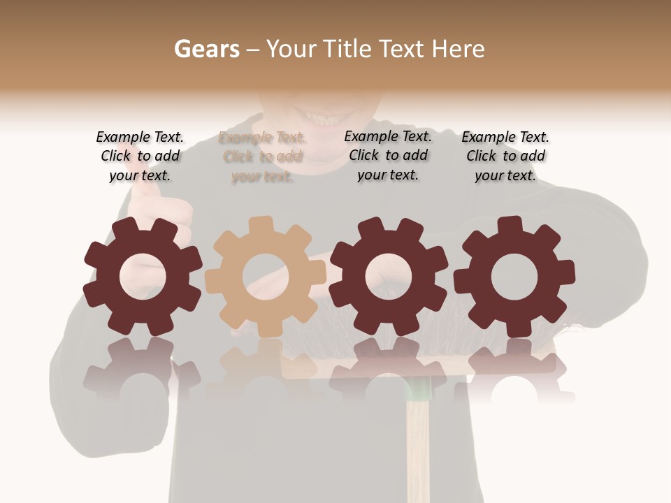 Worker Jumper  PowerPoint Template