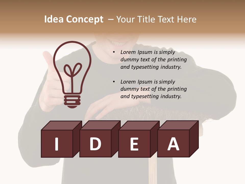 Worker Jumper  PowerPoint Template