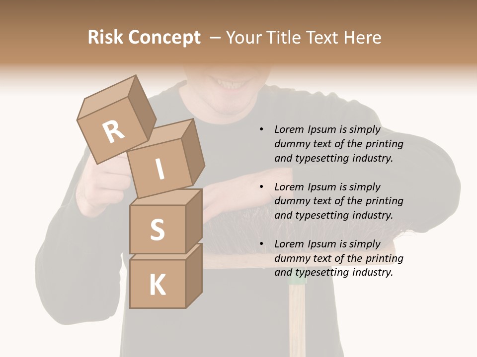 Worker Jumper  PowerPoint Template