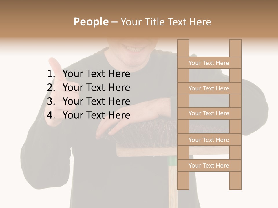 Worker Jumper  PowerPoint Template