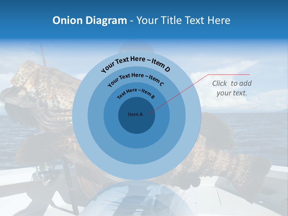 A Man On A Boat Holding A Large Fish PowerPoint Template