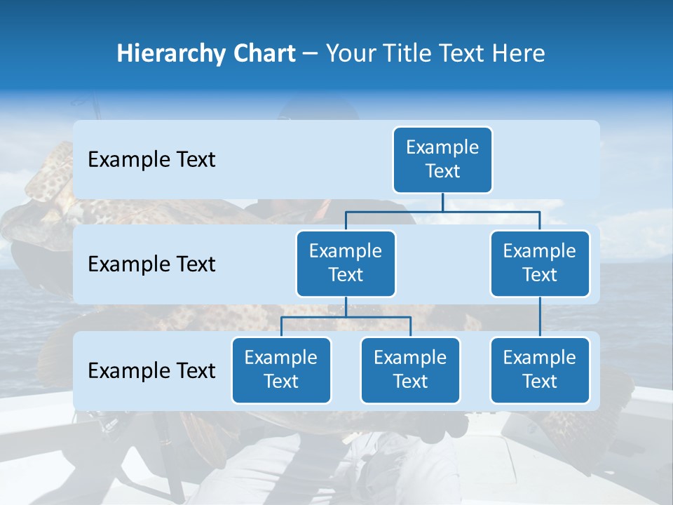 A Man On A Boat Holding A Large Fish PowerPoint Template