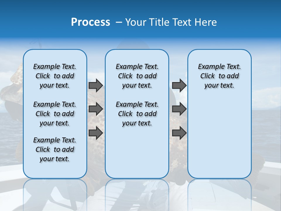 A Man On A Boat Holding A Large Fish PowerPoint Template