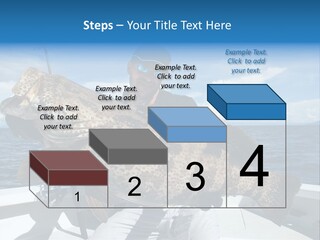 A Man On A Boat Holding A Large Fish PowerPoint Template