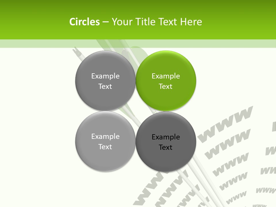 A Group Of Green Arrows On A White Background PowerPoint Template