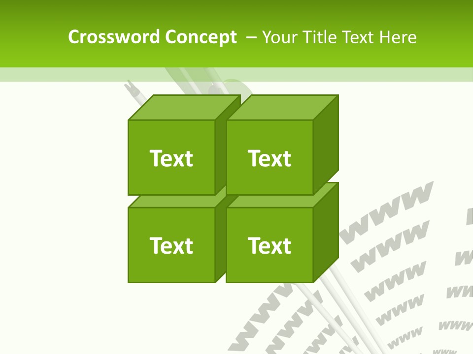 A Group Of Green Arrows On A White Background PowerPoint Template