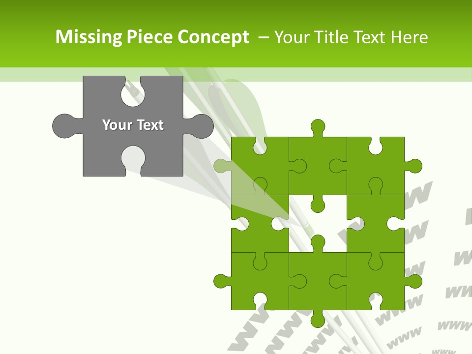 A Group Of Green Arrows On A White Background PowerPoint Template