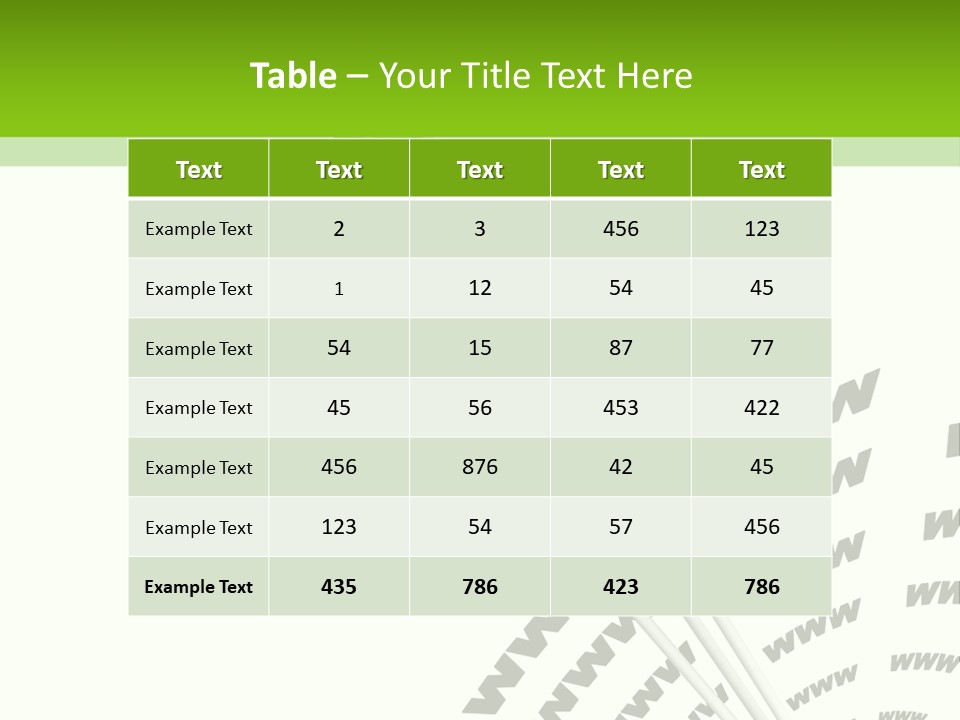 A Group Of Green Arrows On A White Background PowerPoint Template