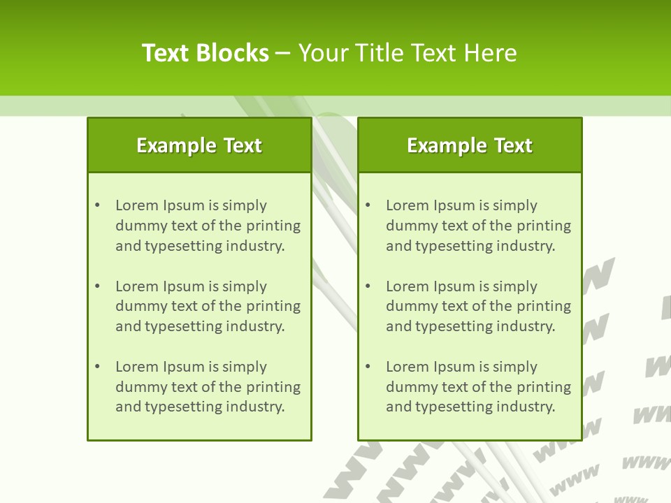 A Group Of Green Arrows On A White Background PowerPoint Template