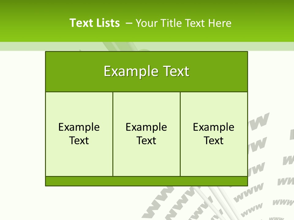 A Group Of Green Arrows On A White Background PowerPoint Template