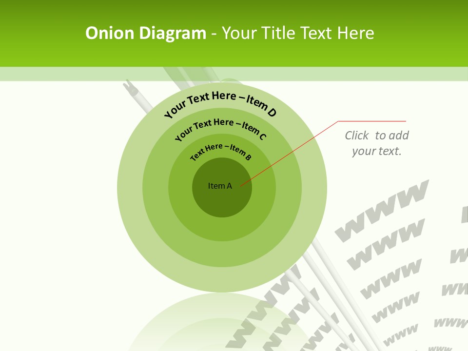 A Group Of Green Arrows On A White Background PowerPoint Template