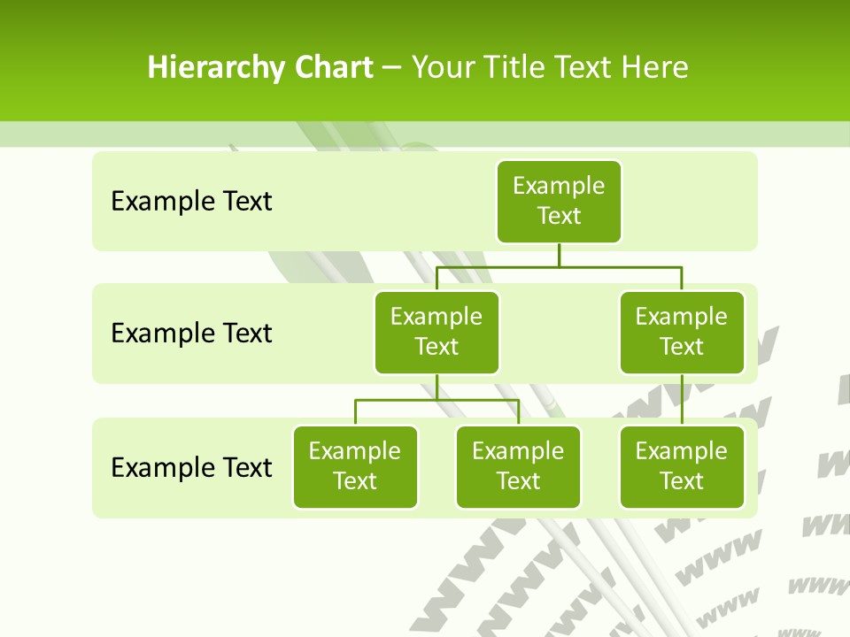 A Group Of Green Arrows On A White Background PowerPoint Template