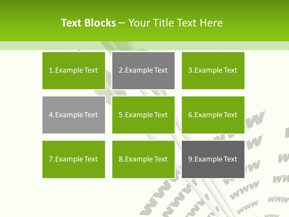 A Group Of Green Arrows On A White Background PowerPoint Template
