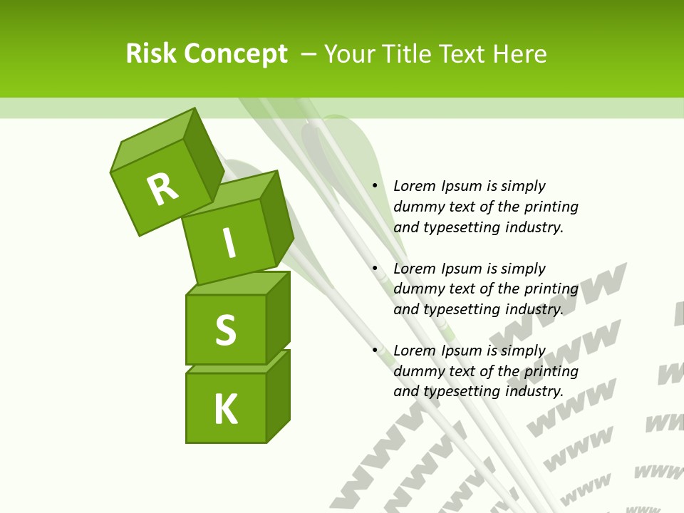 A Group Of Green Arrows On A White Background PowerPoint Template