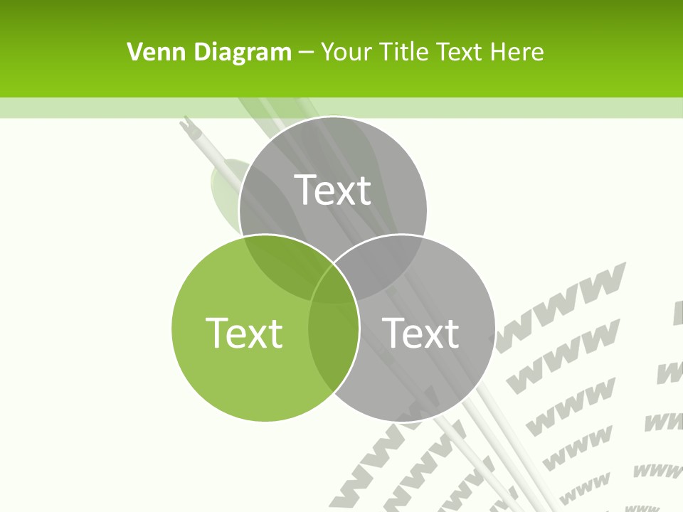 A Group Of Green Arrows On A White Background PowerPoint Template