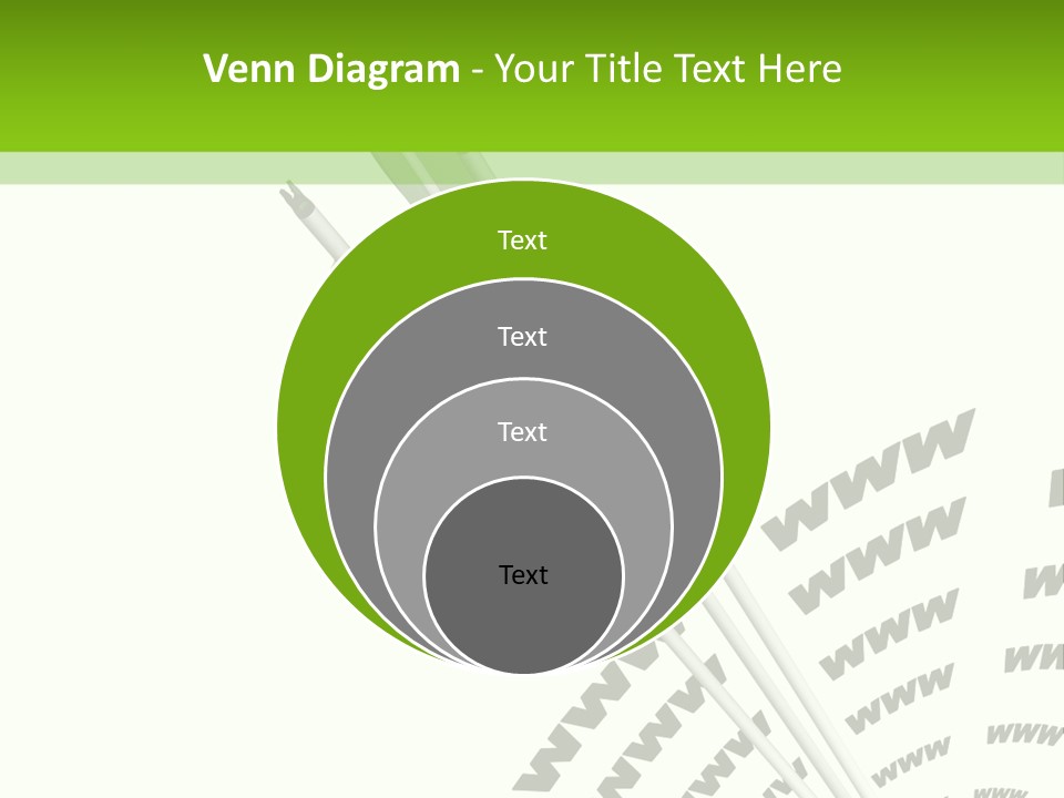 A Group Of Green Arrows On A White Background PowerPoint Template