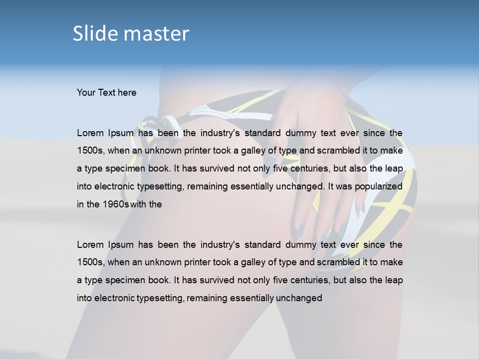 Thong Diet Fit PowerPoint Template