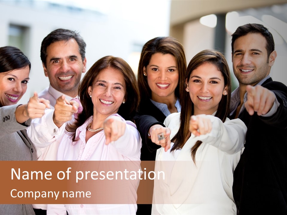 Selecting Person Union PowerPoint Template