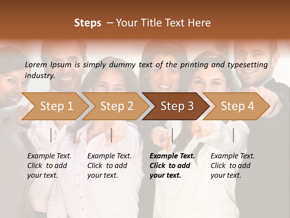 Selecting Person Union PowerPoint Template