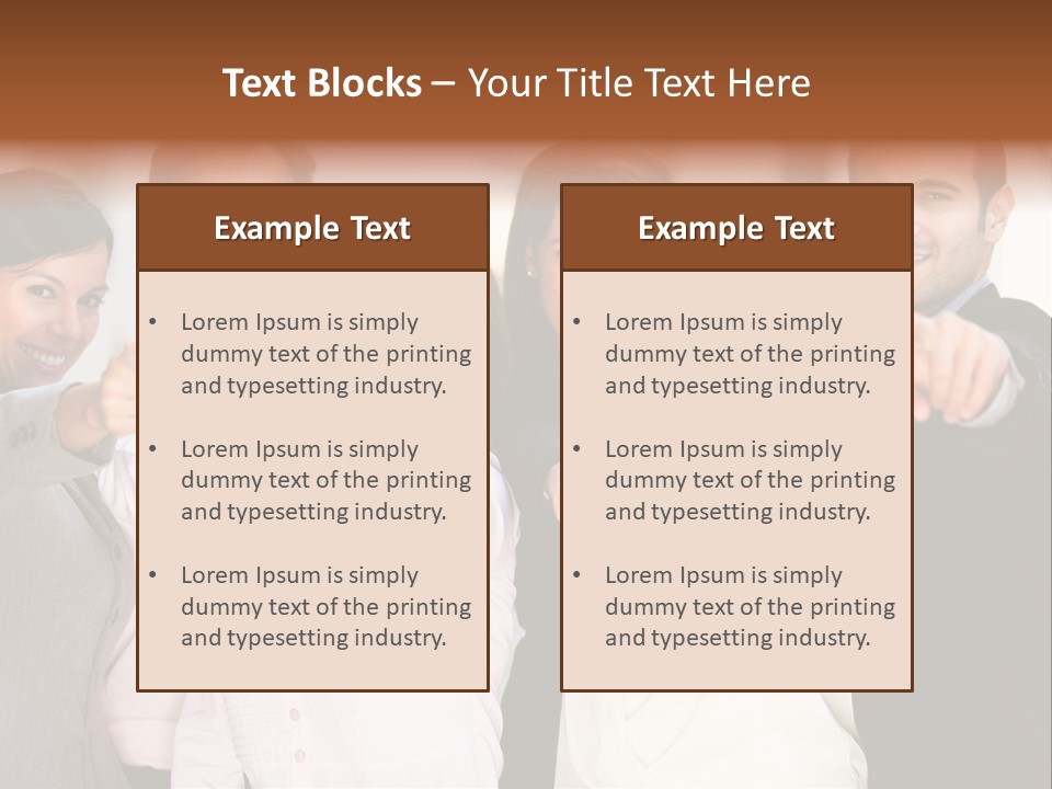 Selecting Person Union PowerPoint Template