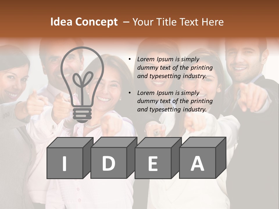 Selecting Person Union PowerPoint Template