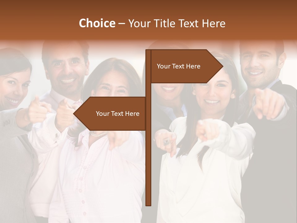 Selecting Person Union PowerPoint Template
