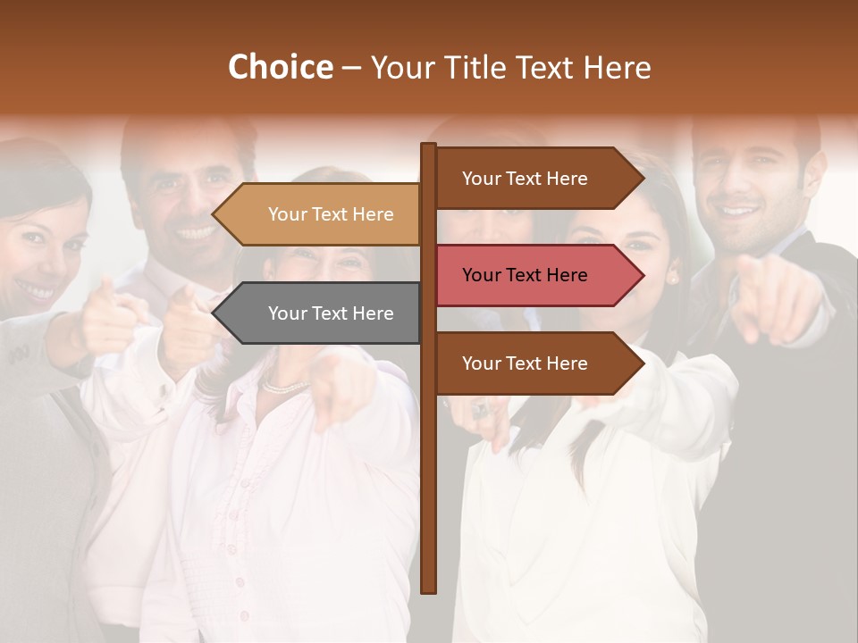 Selecting Person Union PowerPoint Template