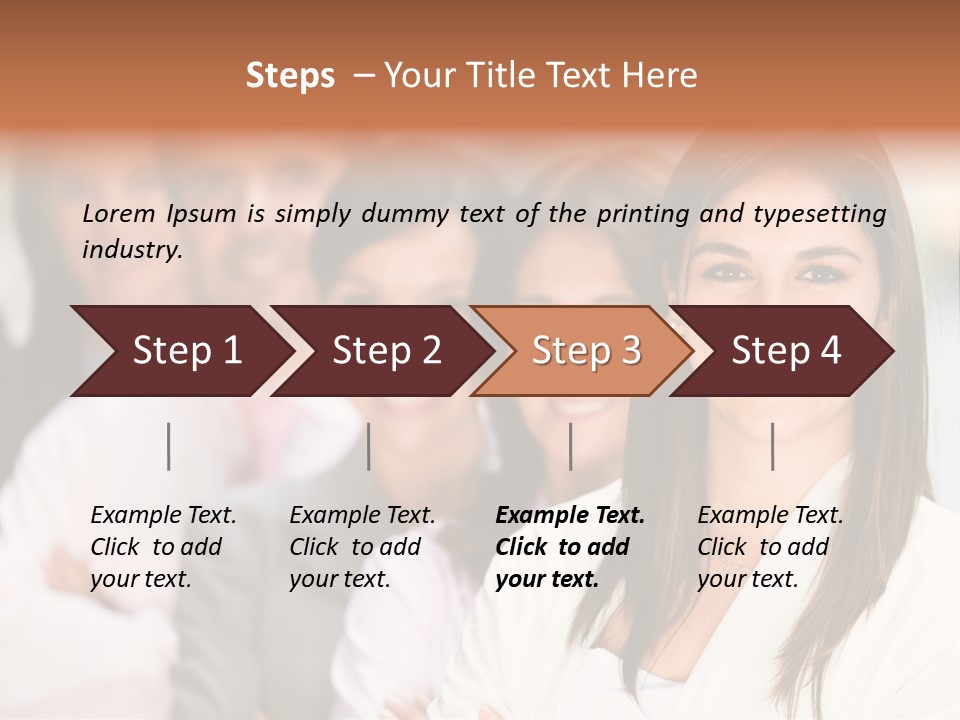 People Beautiful Portrait PowerPoint Template