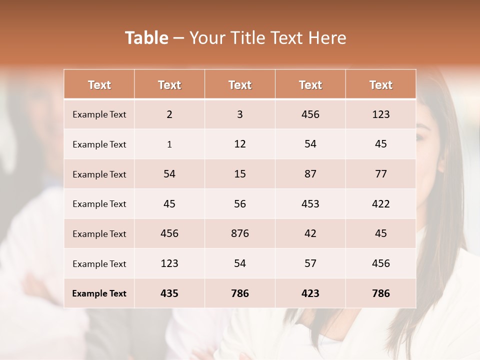 People Beautiful Portrait PowerPoint Template