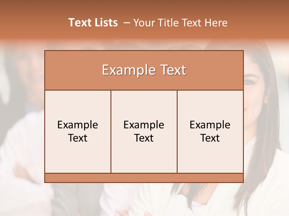People Beautiful Portrait PowerPoint Template