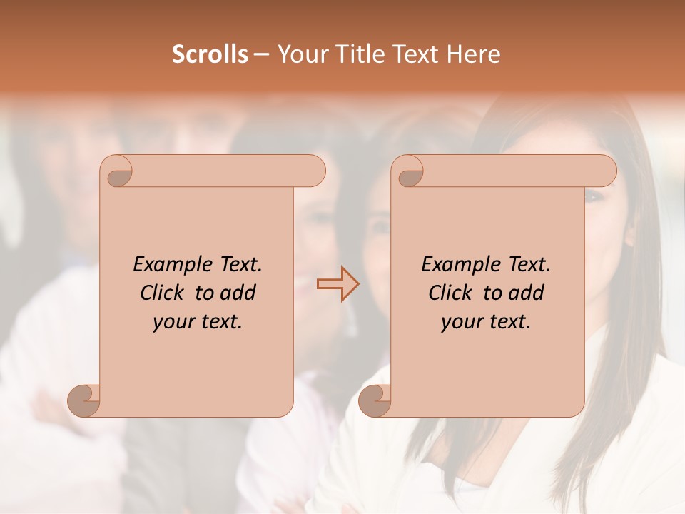 People Beautiful Portrait PowerPoint Template
