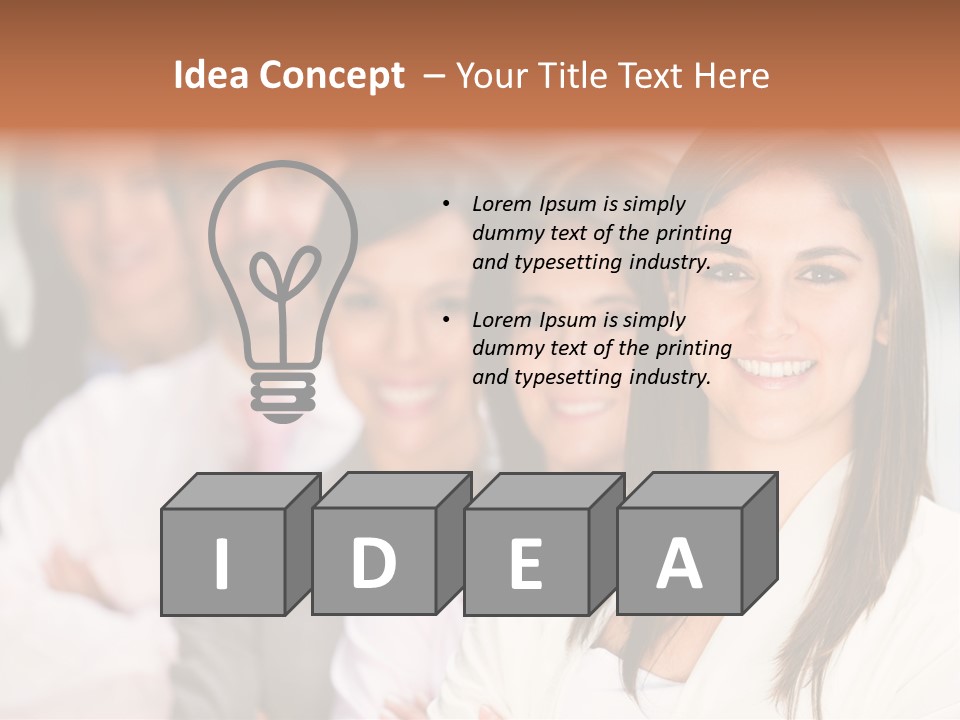 People Beautiful Portrait PowerPoint Template