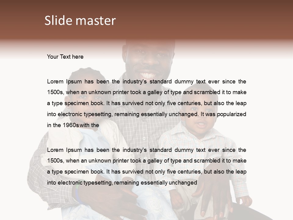 Closeup Shirt Black PowerPoint Template