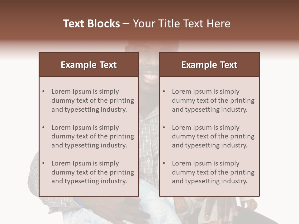 Closeup Shirt Black PowerPoint Template