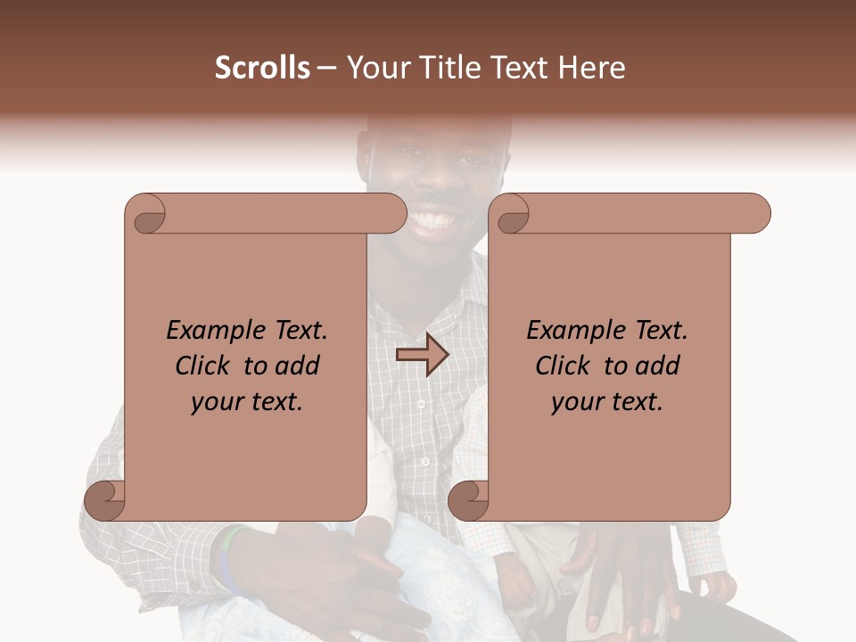 Closeup Shirt Black PowerPoint Template
