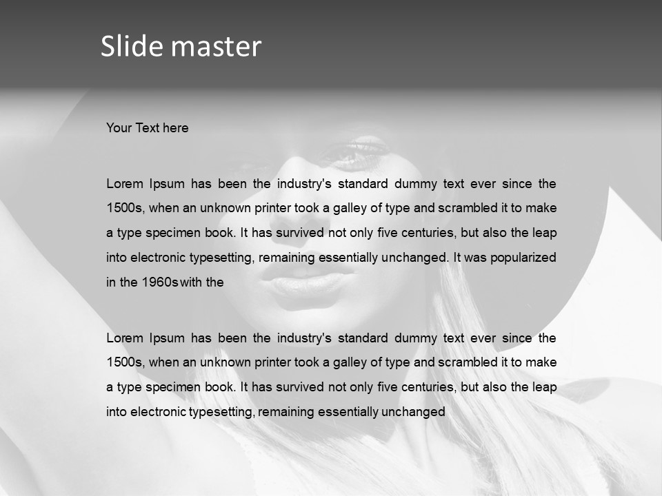 Exclusive Summer Hair PowerPoint Template