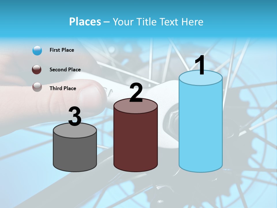 Wrench Hand Biker PowerPoint Template