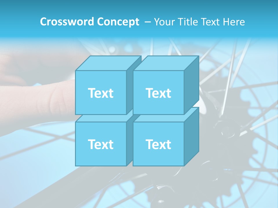 Wrench Hand Biker PowerPoint Template