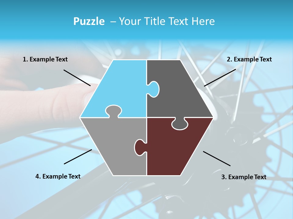 Wrench Hand Biker PowerPoint Template