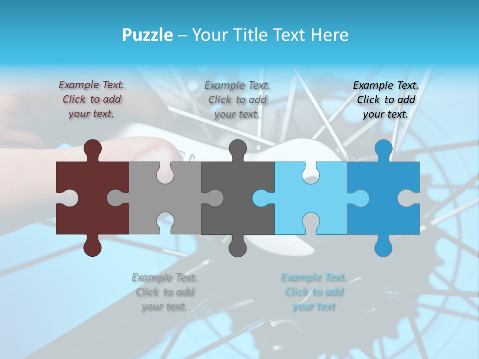 Wrench Hand Biker PowerPoint Template