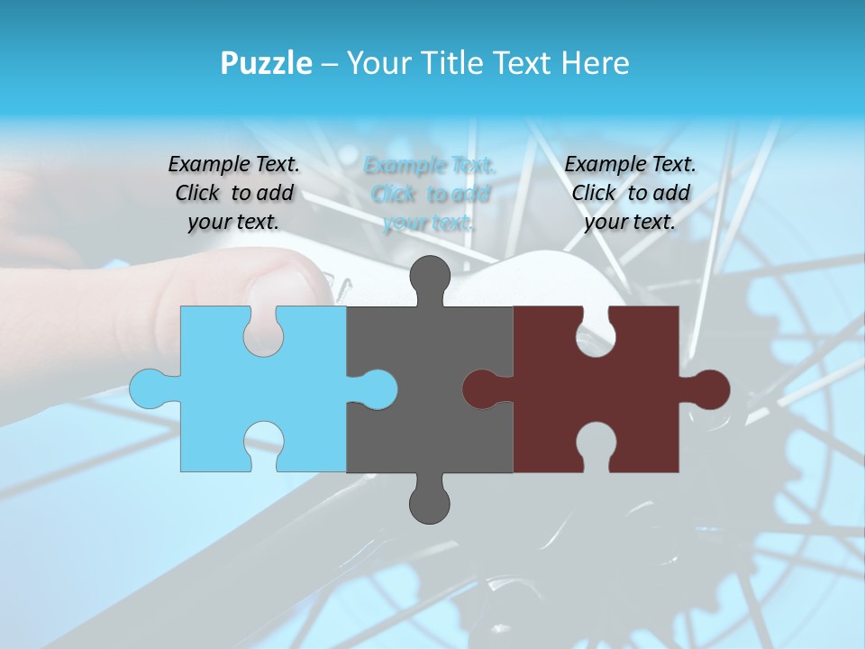 Wrench Hand Biker PowerPoint Template