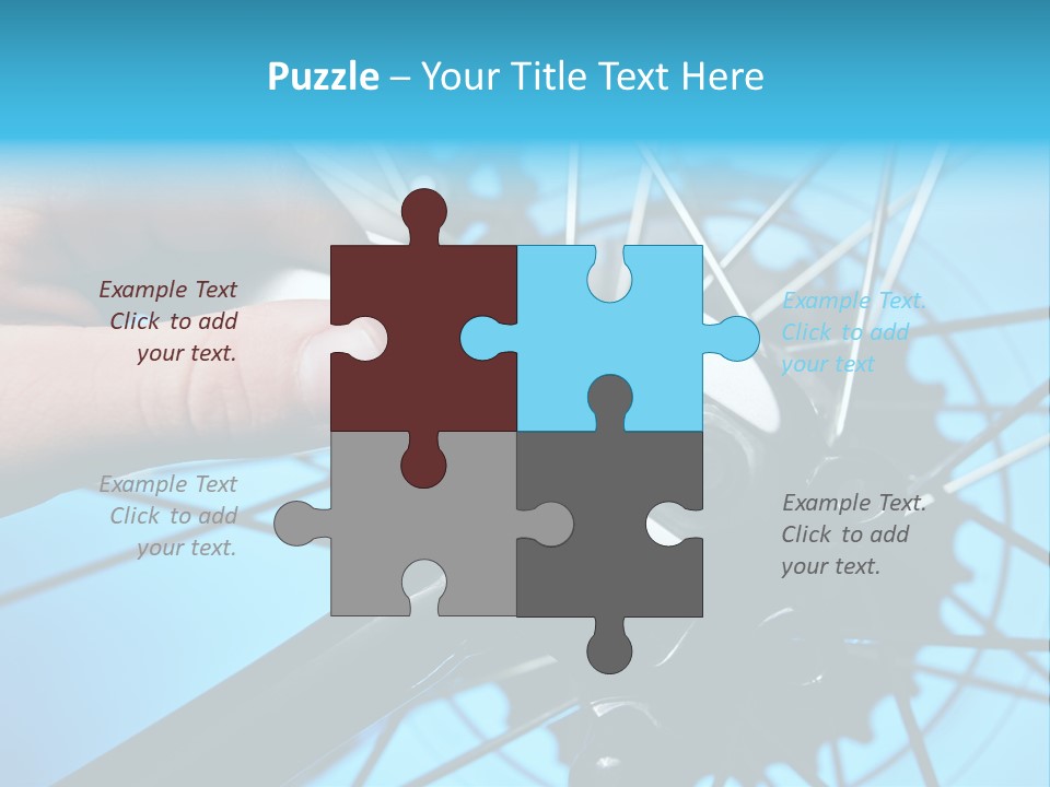 Wrench Hand Biker PowerPoint Template