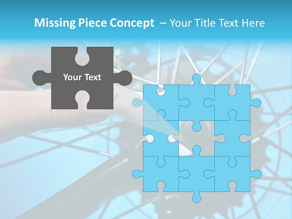 Wrench Hand Biker PowerPoint Template