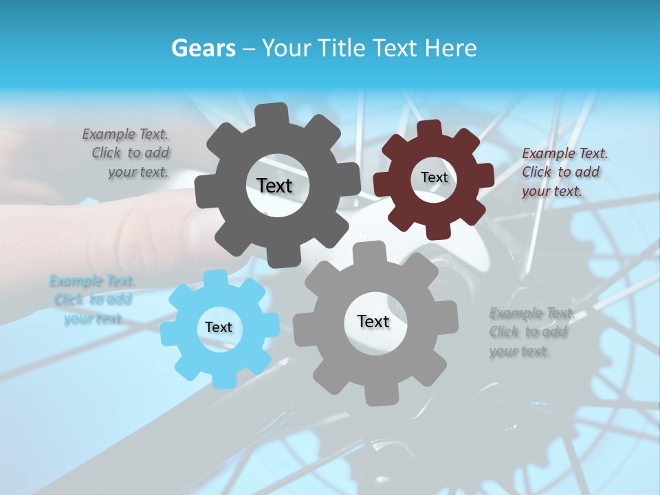 Wrench Hand Biker PowerPoint Template