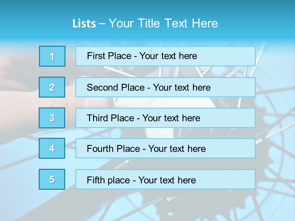 Wrench Hand Biker PowerPoint Template